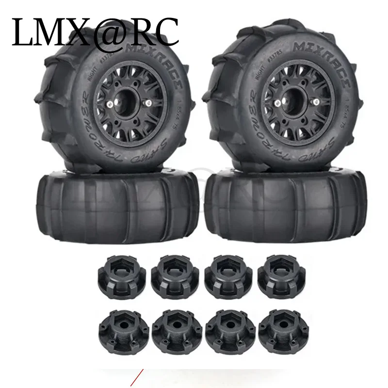 4Pcs 116mm 1/8 1/10 Short Course Truck Sand Tire with 12mm 14mm 17mm Wheel Hex for Slash ARRMA SENTON Vkar SCTX10 RC Car 4Pcs