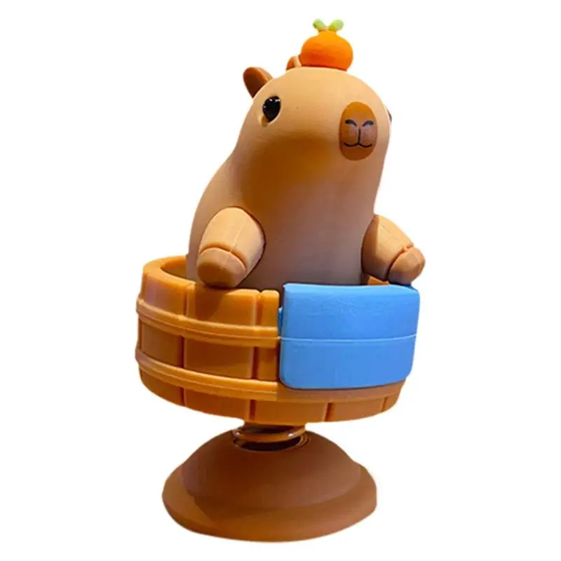 

Фигурка приборной панели capyучитыра мультяшная, фигурка приборной панели, безопасные украшения для вождения, для центральной консоли, спальни, кабинета, подоконника