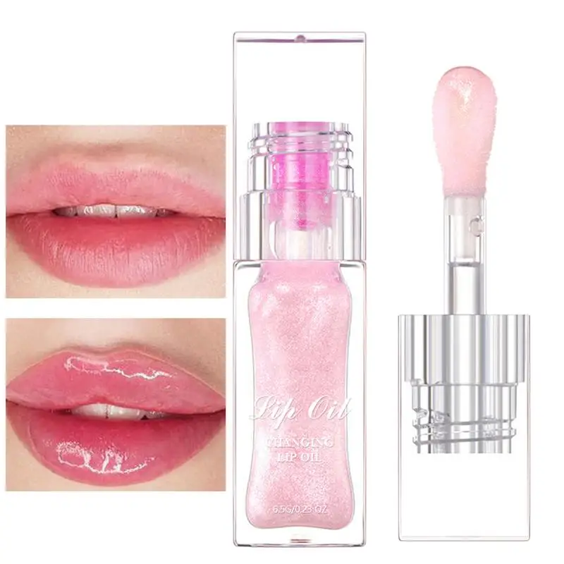 Color Changing Lip Oil PH Clear Nourishing Gloss Balm Glaze Care Moisturizer for Dry Cracked Lips lip makeup,lip oil