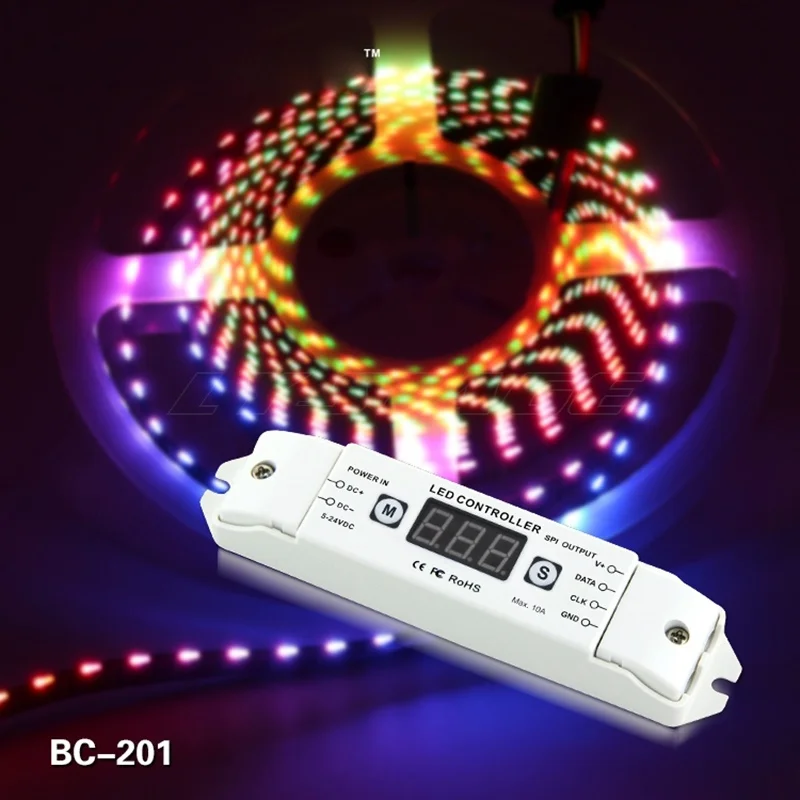 

Sk6812rgbw Led Pixel Spi Strip Controller Ws2812b Ws2811 Tm1814 Ucs2904 Lpd8806 Led Pixel Controller with Rf Remote Dc5v-24v