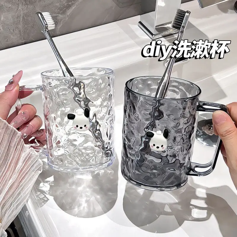 

Creative new Kuromi Cinnamoroll Pochacco cute couple toothbrushing cup anime cartoon simple household children's mouthwash cup