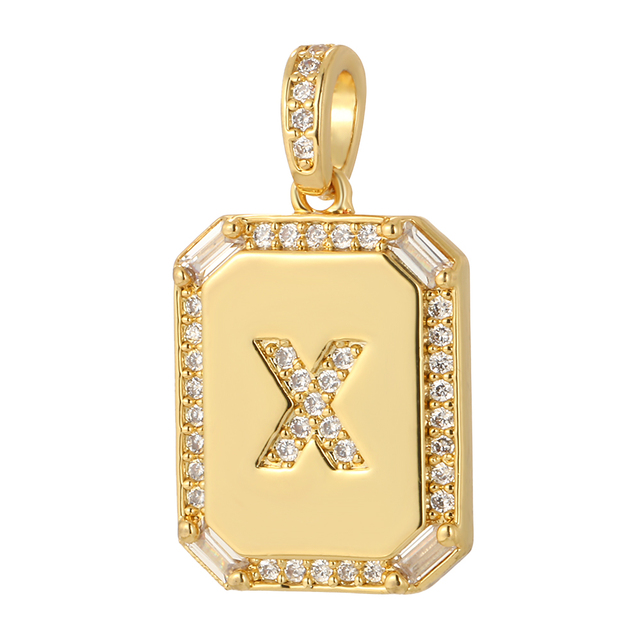 26 Letter Alphabet Charms for Necklace Keychain Diy Accessories Gold Name Charms for Jewelry Making Supplies initial pendant