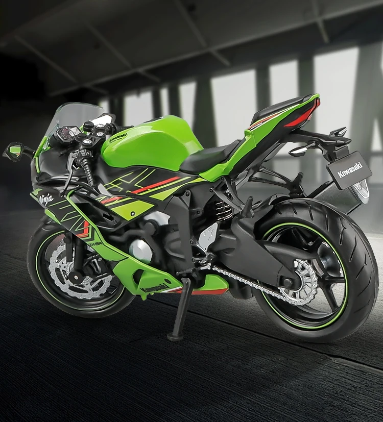 Kawasaki Ninja ZX6R ZX-6R 1:12 Ölçekli Model Motosiklet 