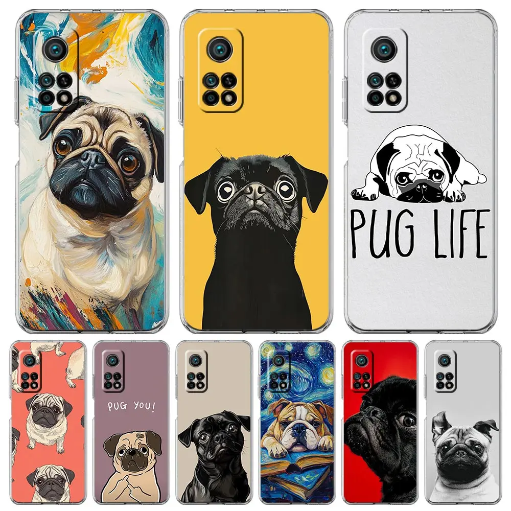 Animal Black Pug Close-Up TPU Phone Case