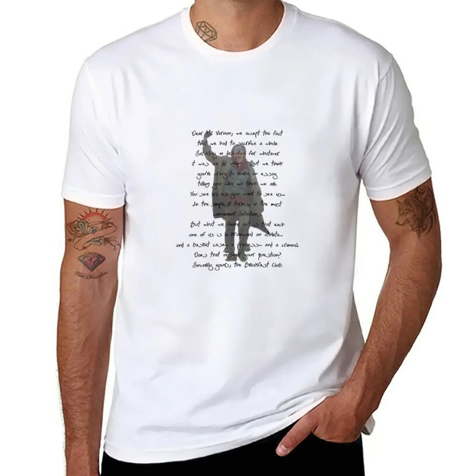 

The Breakfast Club T-Shirt animal prinfor boys aesthetic clothes plain oversized t shirts for men