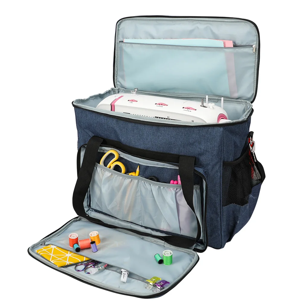 

Large Capacity Sewing Machine Bag Universal Waterproof Oxford Cloth Sewing Tools Handbag Carry Case