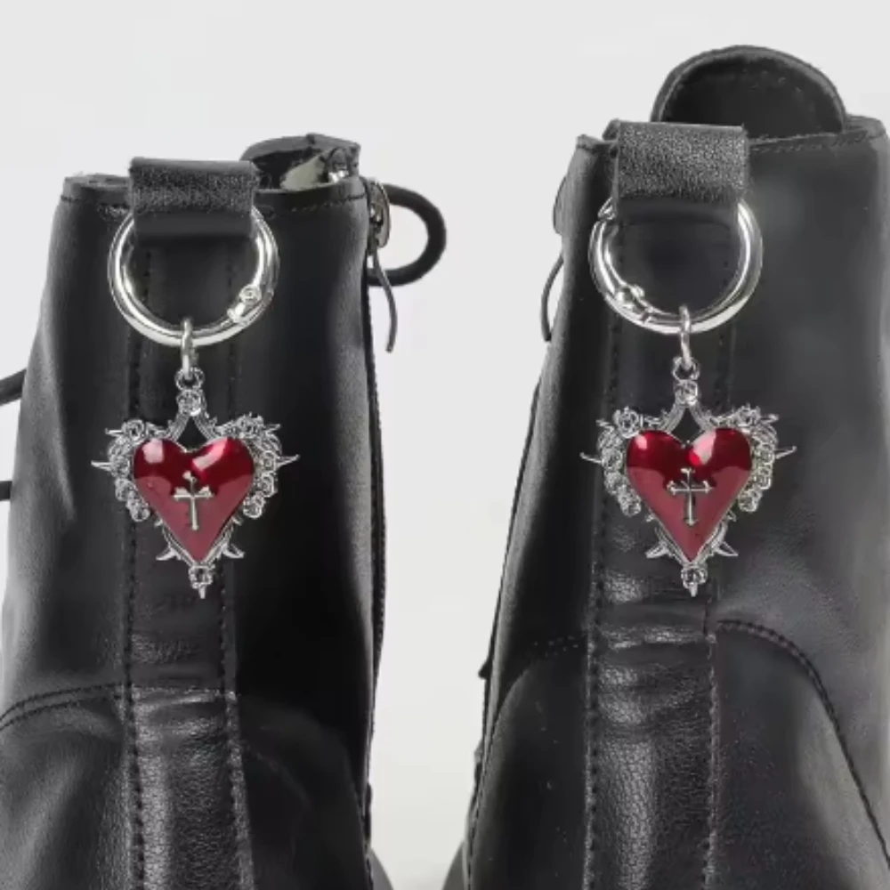 Y2K Gothic Style Angel Wing Rose Heart Cross Shoe Boot Pendants Suitable for Parties And Daily Wear Personalized DIY Decorations Se59e99de3da2444eb2ddaae2b66da0fcR