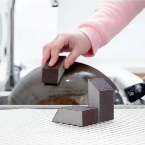 

Magic Sponge Eraser Carborundum Cleaning Brush 1/5/10pcs Rust Removing Descaling Clean Rub for Kitchen Pot Cooktop Sponge