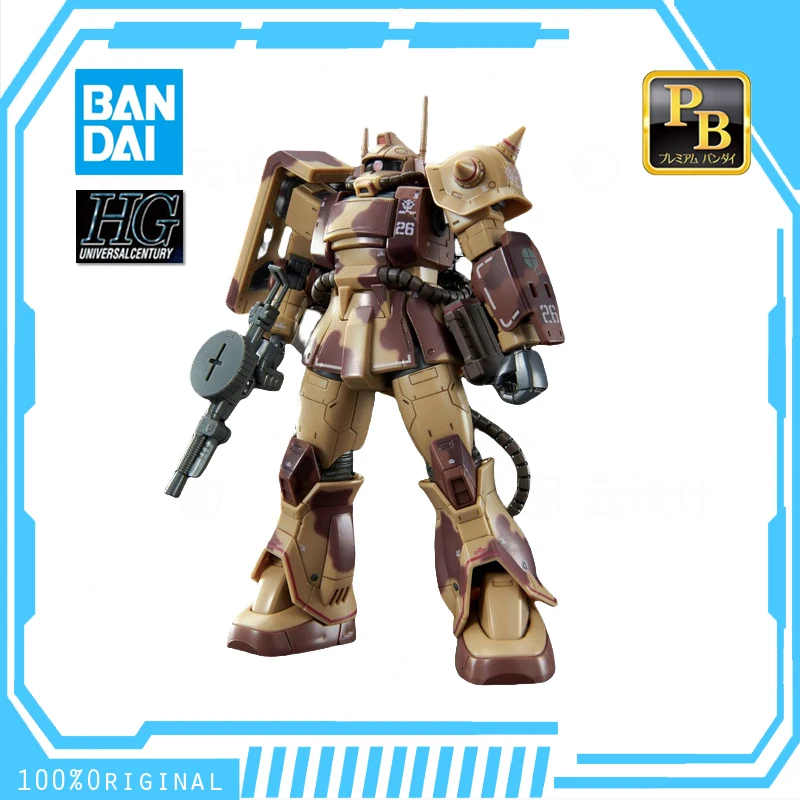 

In Stock BANDAI ANIME HGGTO HG 1/144 PB LIMITED MS-06D ZAKU DESERT TYPE Assembly Plastic Model Kit Action Toys Figures Gift