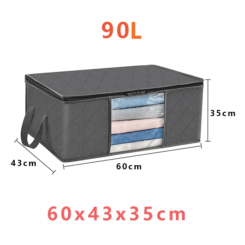 Big Capacity Quilt Clothes Storage Bag Duvet Blanket Sorting Bags Dustproof Closet Under-Bed Storage Moisture Proof Organizer 6