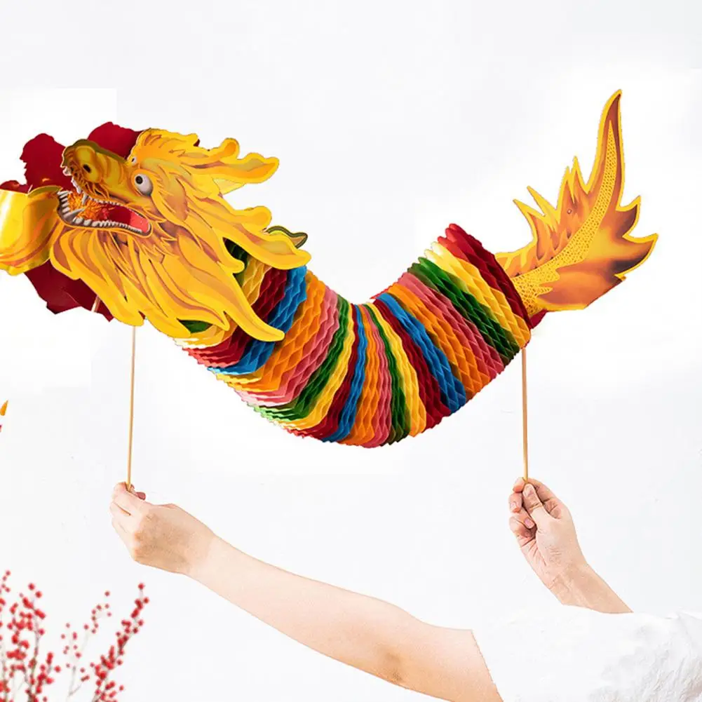 

Dragon Dance Paper Cutting Chinese New Year Dragon Paper Cutting Craft Diy Traditional Folk Handicraft Festival Supplies