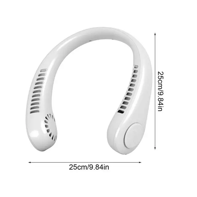 Személyes Nyaki Ventilátor Levél Nélküli Hűtő Nyak 360 Fokos Forgó Zseb 3 Állítható Sebességgel Alacsony Zajszintű Kialakítás - Image 6