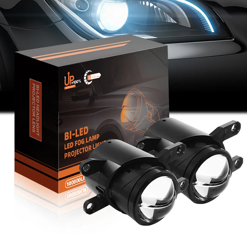 

Impressive Mini Car Front Fog Lights Bi LED Projector Lens for Toyota