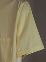 Chemise à manches courtes pour hommes simples de couleur unie 100% pur coton de haute qualité à la mode pour l'été, vêtements quotidiens décontractés, chemise douce respirante de coupe régulière d'affaires de couleur unie 4