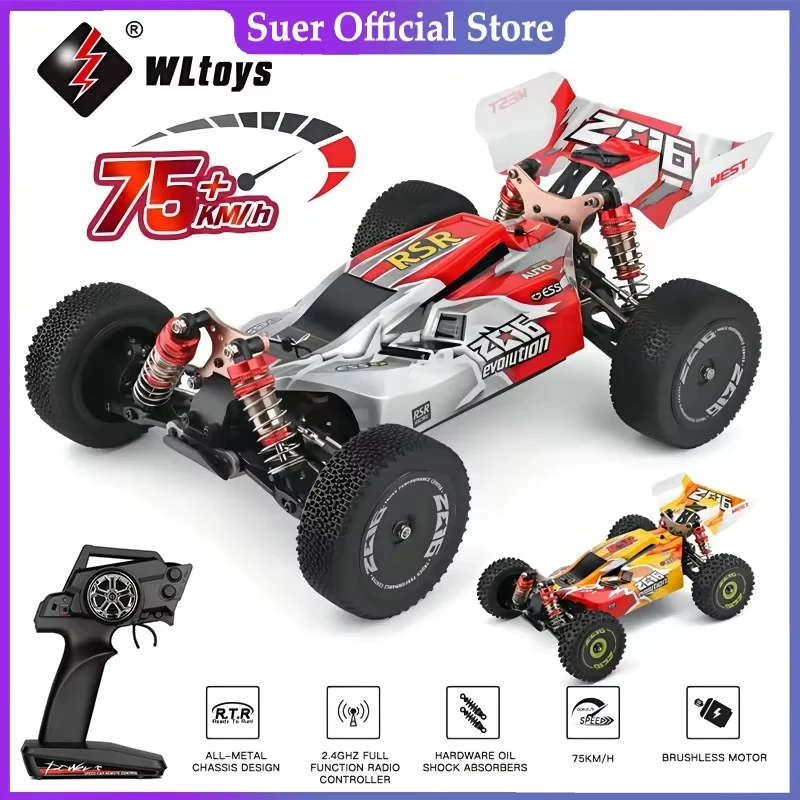 WLtoys144001 1:14 4WD Remote Control 75KM/H High-Speed RC Racing