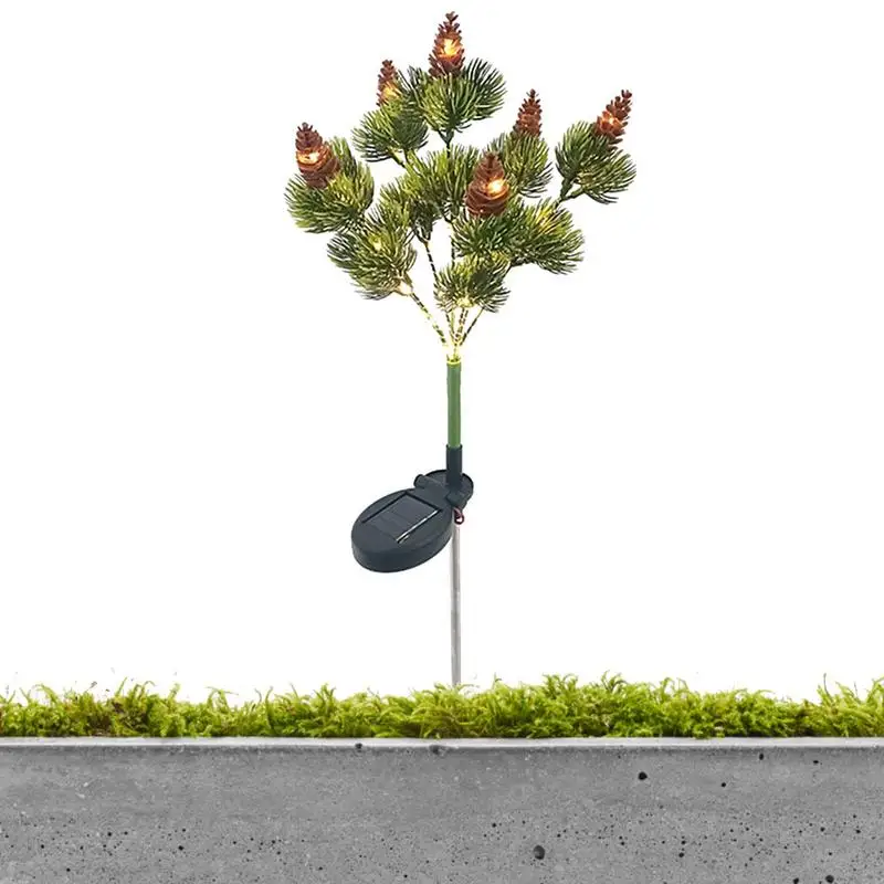 

Outdoor Solar Christmas Lights Christmas Artificial Pine Led Pathway Stake Light Outdoor Lights LED Solar Power Decorations For