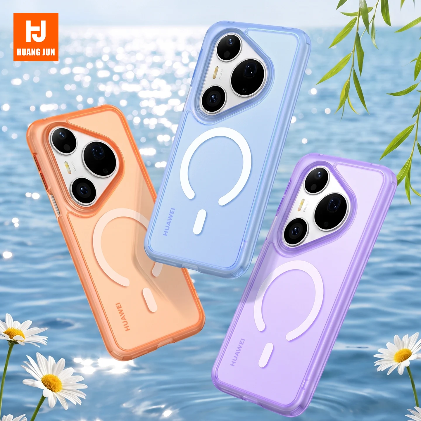 Magnetic Transparent Phone Case with Wireless Charging Support