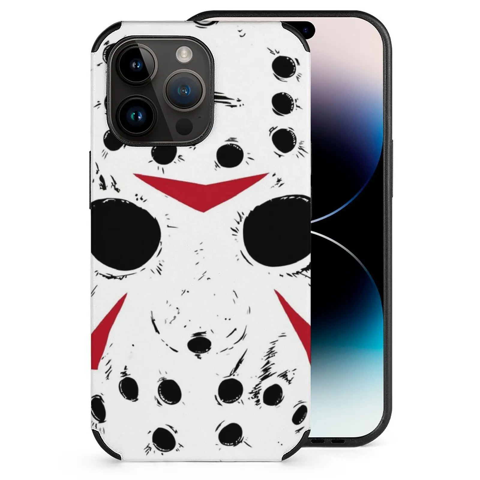 Jason Voorhees Mask Fiber Case For Apple Iphone 14 13 12 Mini 11 Pro