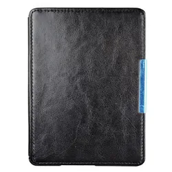 Premium Leather Protective Case for 6 - Inch E - Reader, Portable and Lightweight Design (Black)
