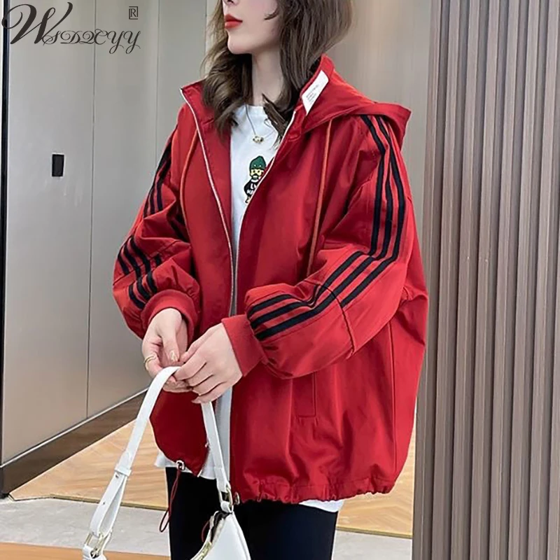 

2023 New Casual Loose Varsity Style Coat Women Vintage Bomber Racer Korean Fashion Spring Autumn Motorcycle Basebal Uniform Y2k