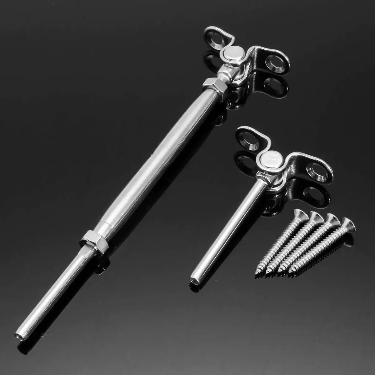 6 pcs/set 1/8 inch Of Stainless Steel Deck Toggle Tensioners for T316 Cable Railing System + Screws