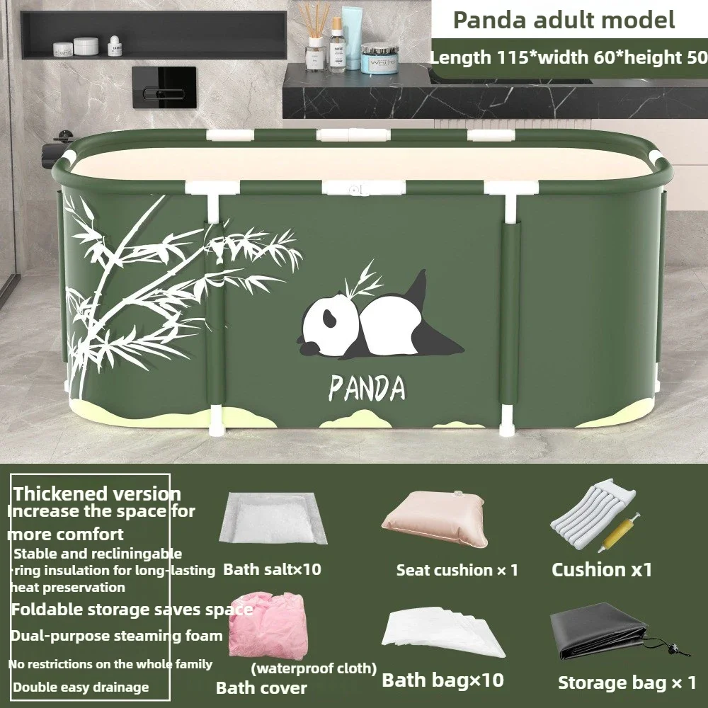Foldable Bath Bucket PVC Material Hot Bath Ice Bath Ice Therapy Sauna Adult Bathtub Bathtubs for The Baby Large Family Pool 4