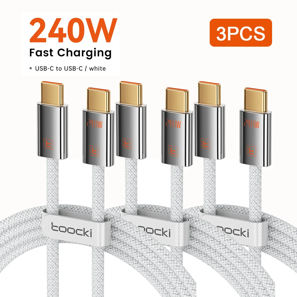 ตัวเลือกสินค้า สายชาร์จ USB-C ชาร์จเร็ว 3 เส้น รองรับ PD 60W/100W/240W