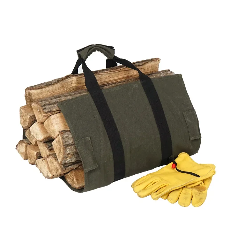 Outdoor Camping Kampvuur Brandhout Rack Aluminium Opbergrek Camping Draagbare Canvas Tas Kampeeruitrusting Multi Tool