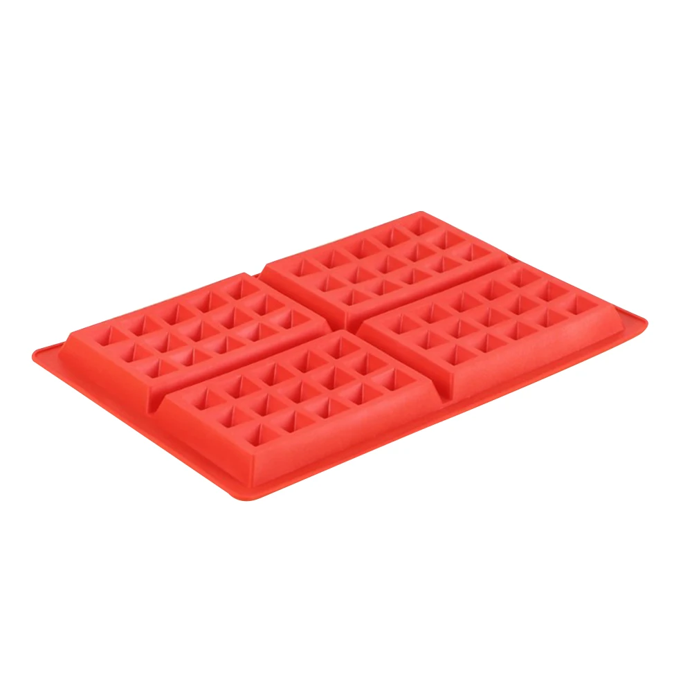 Waffle Mold Silicone Square-Shaped Baking Molds Muffin Pans Chocolate Bread Pie Flan Bakeware baking mould cake waffle maker