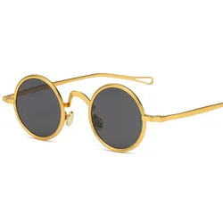 Retro Metal Round Steam Punk Polarized Sunglasses Women Clear Anti-Blue Lens Glasses Frame Men Shades UV400 Sun Glasses
