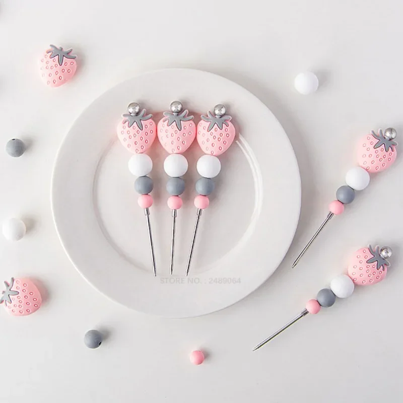 Baking Supplies Cake Tools Strawberry Cookie Scribe Tool Silicone for Cookie Decorating Baking Tool Baker Gift Vinyl Weeding Tool/ Art/ Nail Art/ Clay