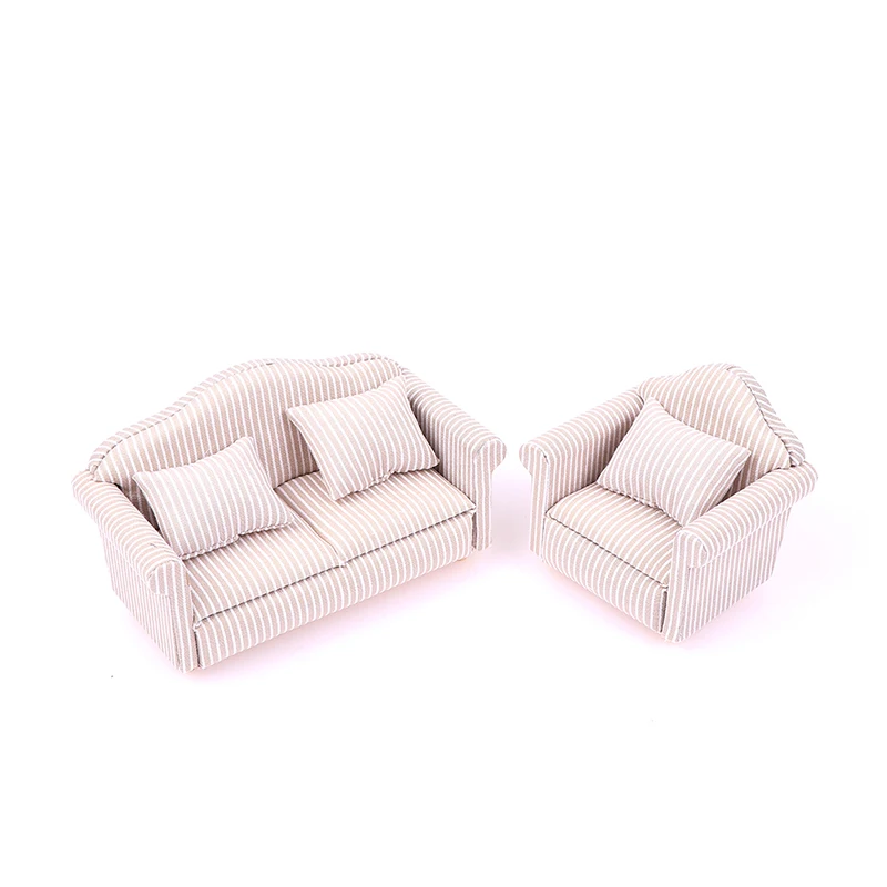 Doll House Furniture And Accessories Doll Bed 1/12 Scale Wooden Dollhouse Bed With Mattress And Pillow Cute Mini Dollhouse Furniture Accessories Decorations Dolls House Furniture Doll Houses For Girls