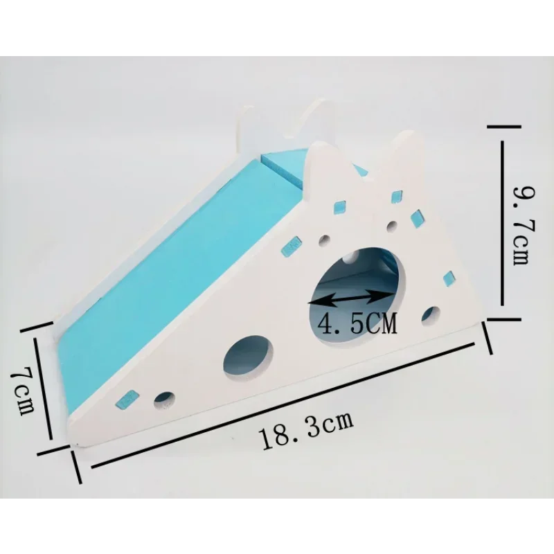 Funny Hamster Slide Toy Guinea Pig Assembled Slide Toys Chinchillas Hamster House Cage Breathable Accessories pet hamster toys