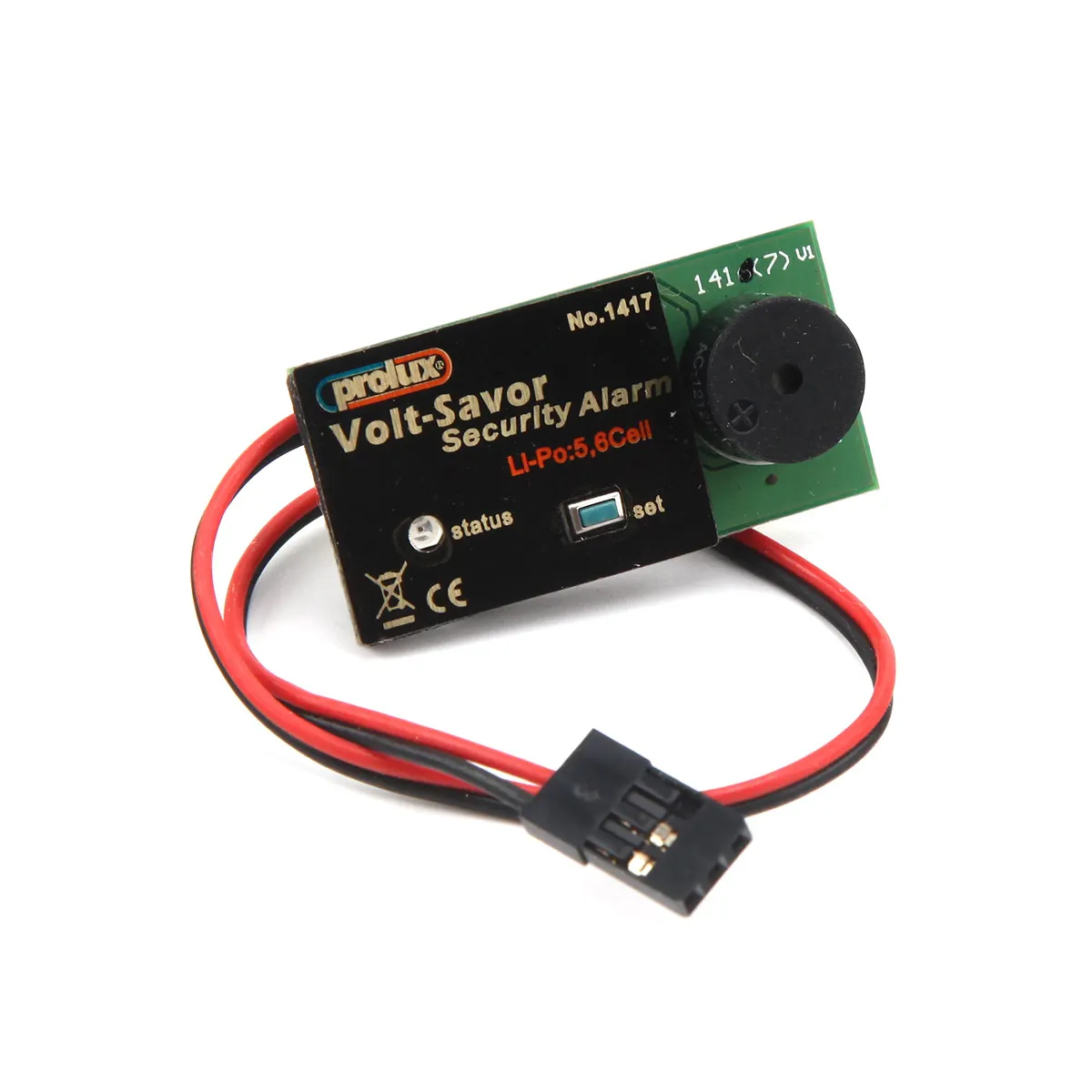 

Prolux 1417 Volt-Saver Low Voltage 15-25V 5s 6s Lipo Battery Alarm For RC Models