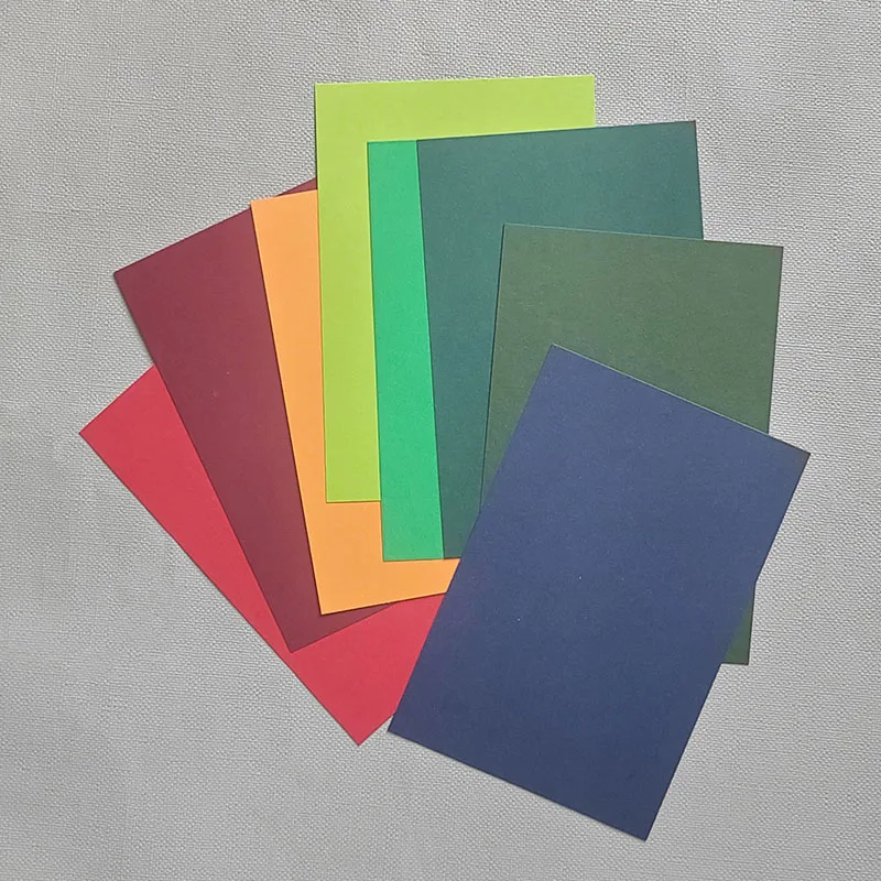 Rainbow 양면 컬러 카드스톡 DIY 종이, 인형 공예, 종이 접기, 스크랩북 파티 장식, 재미있는 접이식 카드 만들기, 250gsm