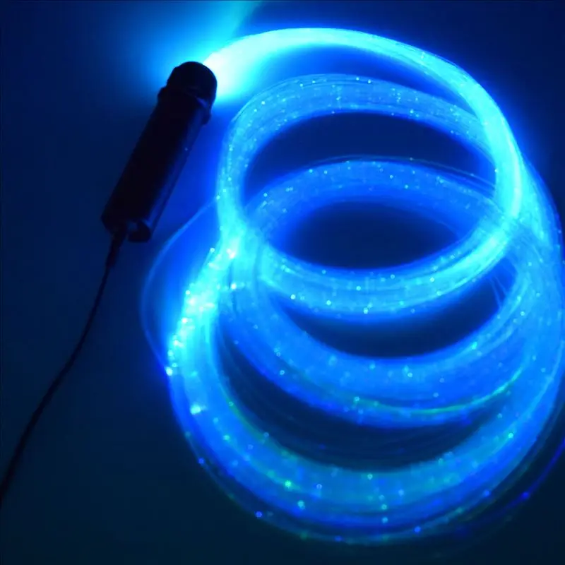 6W RGBW Fiber Optic Light Kit With Sparkle Flash Point PMMA Fiber Optic Cable for Decorate Lighting