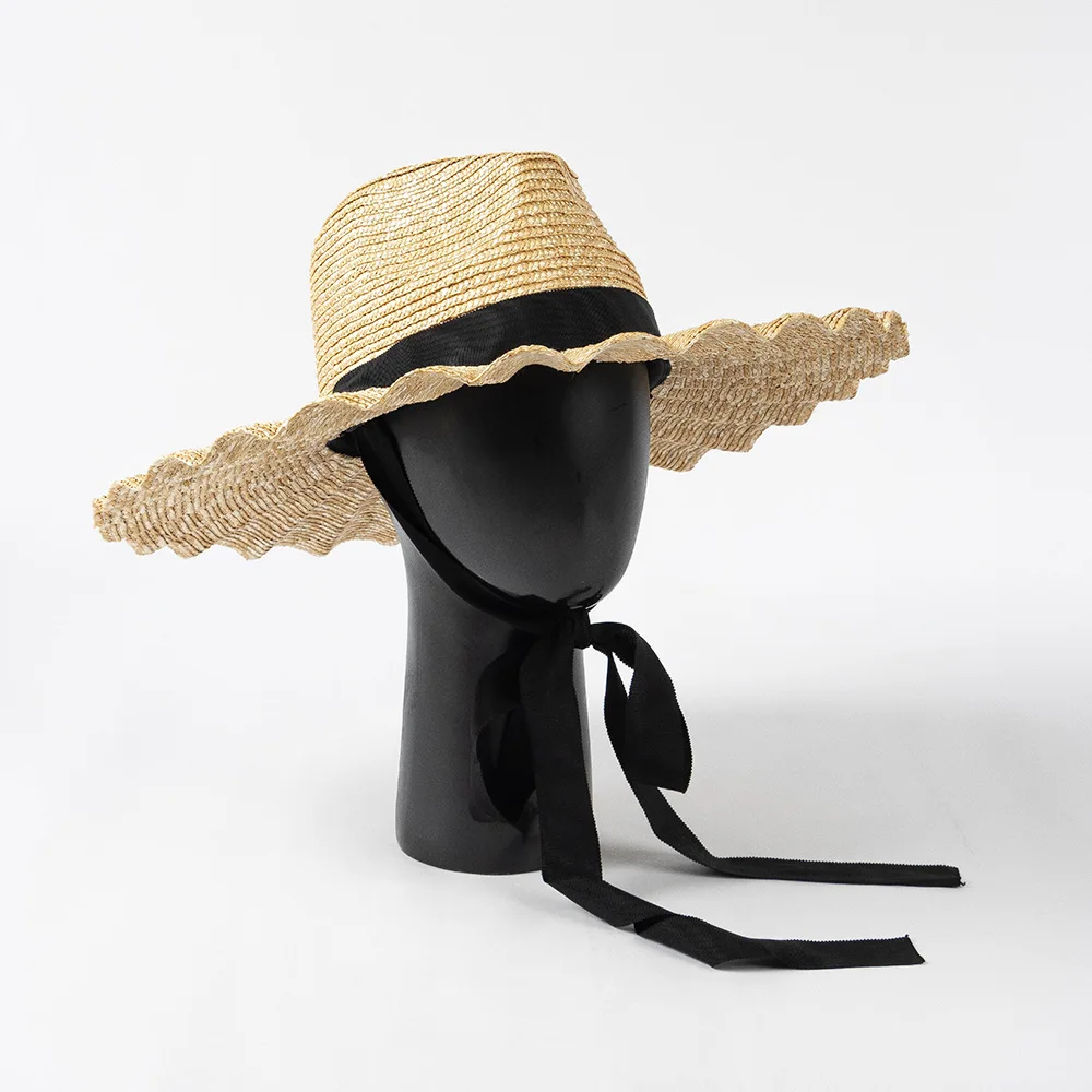 Stylish Straw Sun Hat For Beach And Outdoor Hiking Summer Style_voghion.com