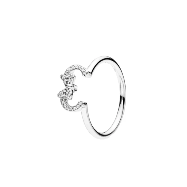Bague populaire en argent sterling 925% de la série Princesse, avec coquille, couronne, nœud et zircon rose, pour femme, accessoires de bijouterie fine pour soirée
