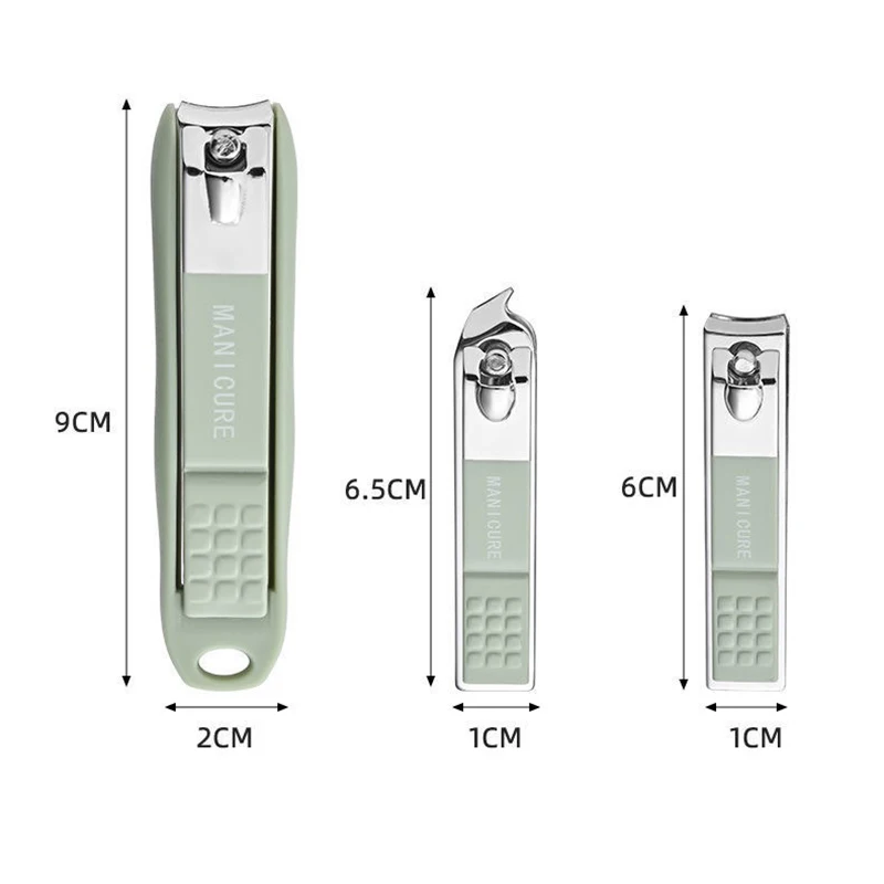 6Pcs/Set HighGrade Nail Clippers for Household Men And Women Universal Pedicure Tools Portable Nail Tools Glass File Earpick 3