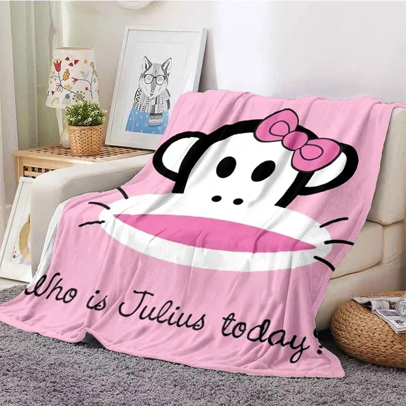 P-Paul Frank flannel living room, bedroom, sofa bed, children's picnic, warmth, comfort, portable blanket, birthday gift r2 6