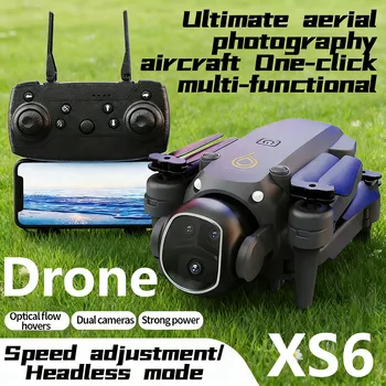XS6 8K Doppia Fotocamera Droni 5.5KM Lungo Raggio 5G WiFi FPV Motore Brushless Quadcopter Flusso Ottico Hover Pieghevole RC Aerei Giocattoli
