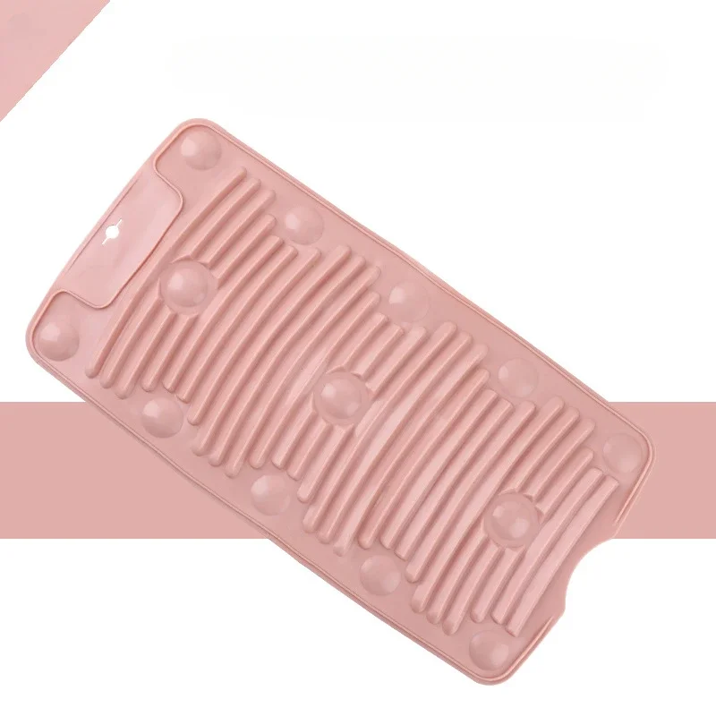Silicone Washboard Household Small Washing Board Plastic Multifunctional Foldable Mini Soft Rubber Washboard Suction
