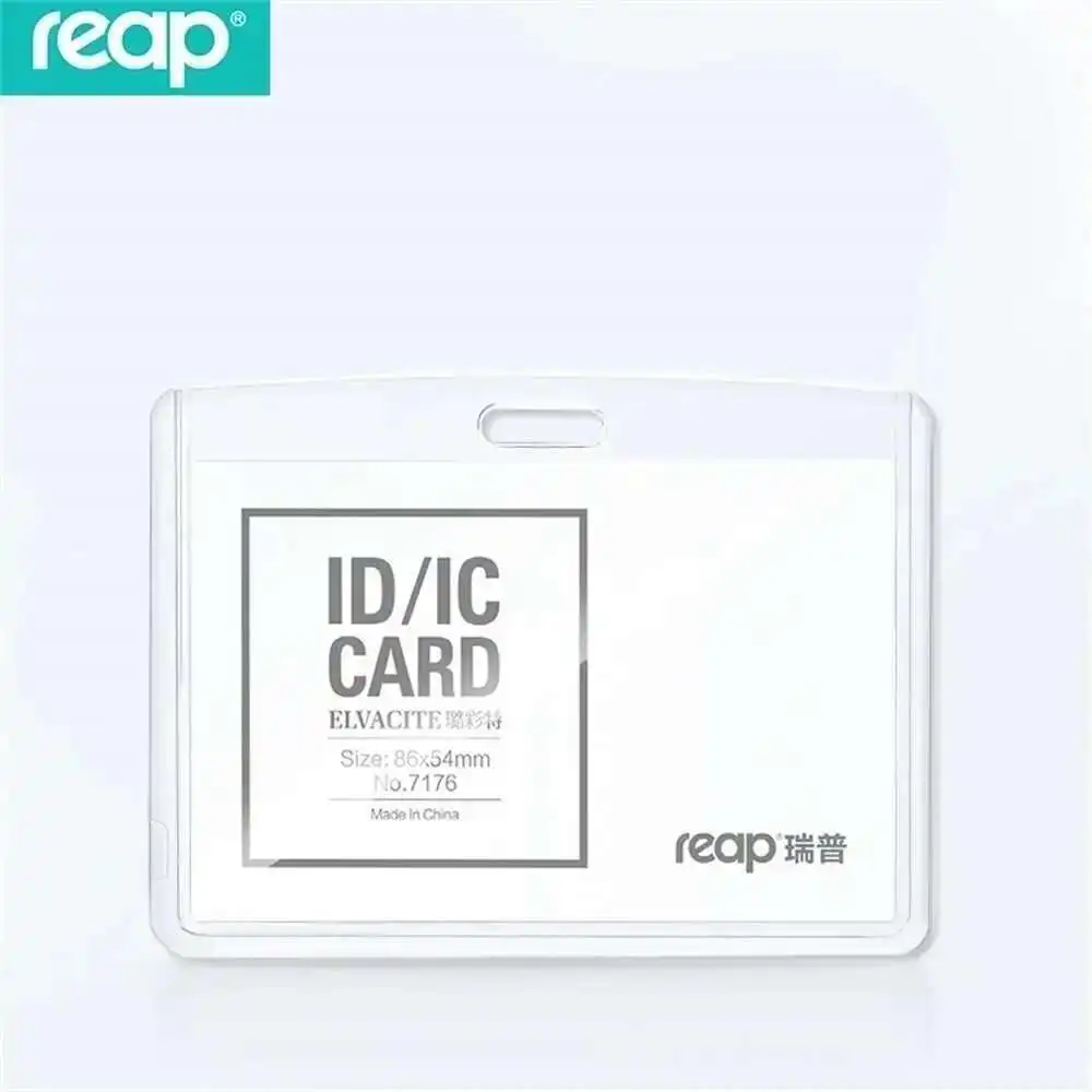 Acrylic Reap 7175 Transparent Badge Holder Crystal Card Bus Id Holders Plastic place card holders place cards floral card holders acrylic sign holders customize products acrylic guestbook signs acrylic photo frame vase