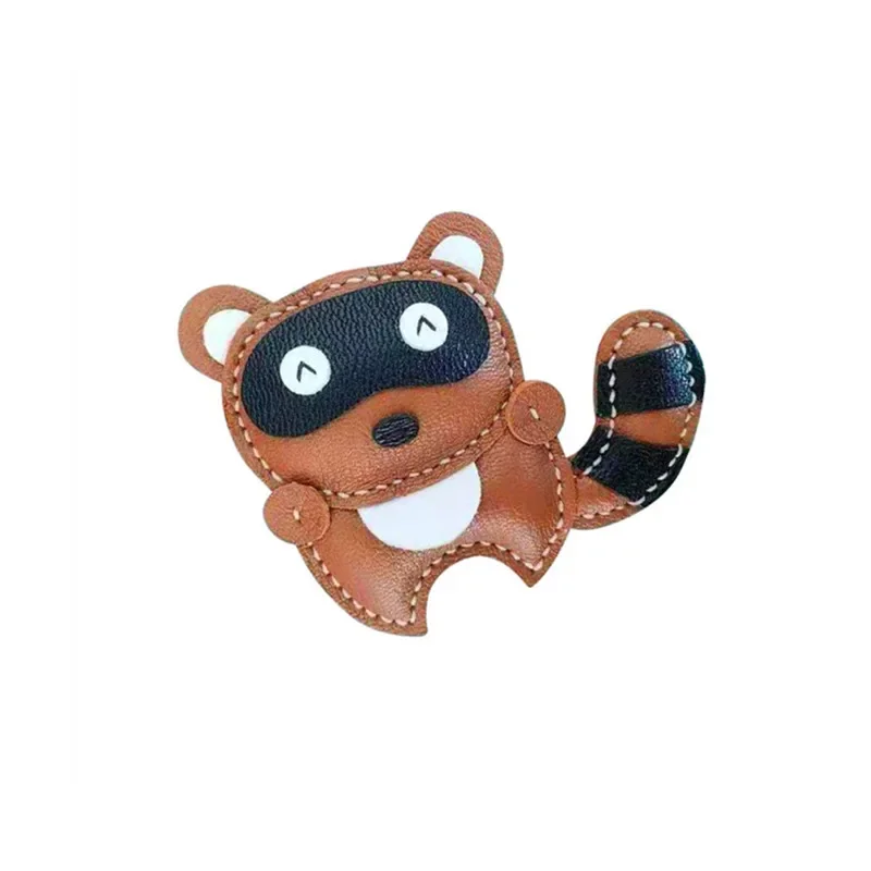 수제 DIY 나이프 다이 맞춤형 작은 너구리 펜던트 키체인 펜던트 나이프 다이 가죽 공예 도구