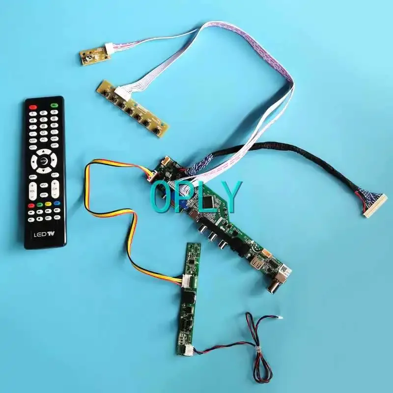 

Матричная аналоговая плата контроллера телевизора для M215HCA M215HCJ 21,5 "HDMI-совместимая с USB VGA AV RF 30-контактная LVDS 1920*1080 комплект для самостоятельной сборки