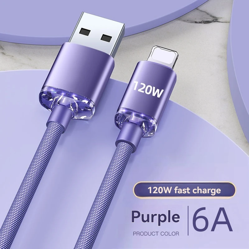 כבל NNBILI USBC ל-iPhone 14 13 12 11 Pro Max Xs X 8 PD120W טעינה מהירה כבל נתונים לטעינת iPhone