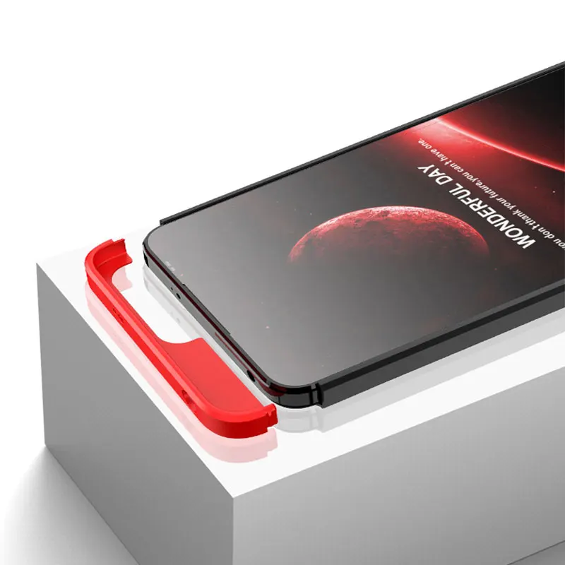 Carcasa Realme C55 HAOYE Funda Para Realme C55, Shockproof Carcasa Con 360 Grados Giratorio Anillo Kickstand, Hard PC Y Silicona TPU Bumper Tough Armor Case Cover. Negro Funda Móvil Realme C55