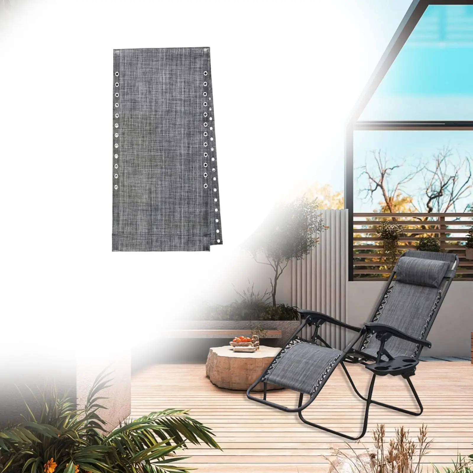 Kit di tessuto di ricambio per sedia a sdraio da spiaggia, 160 x