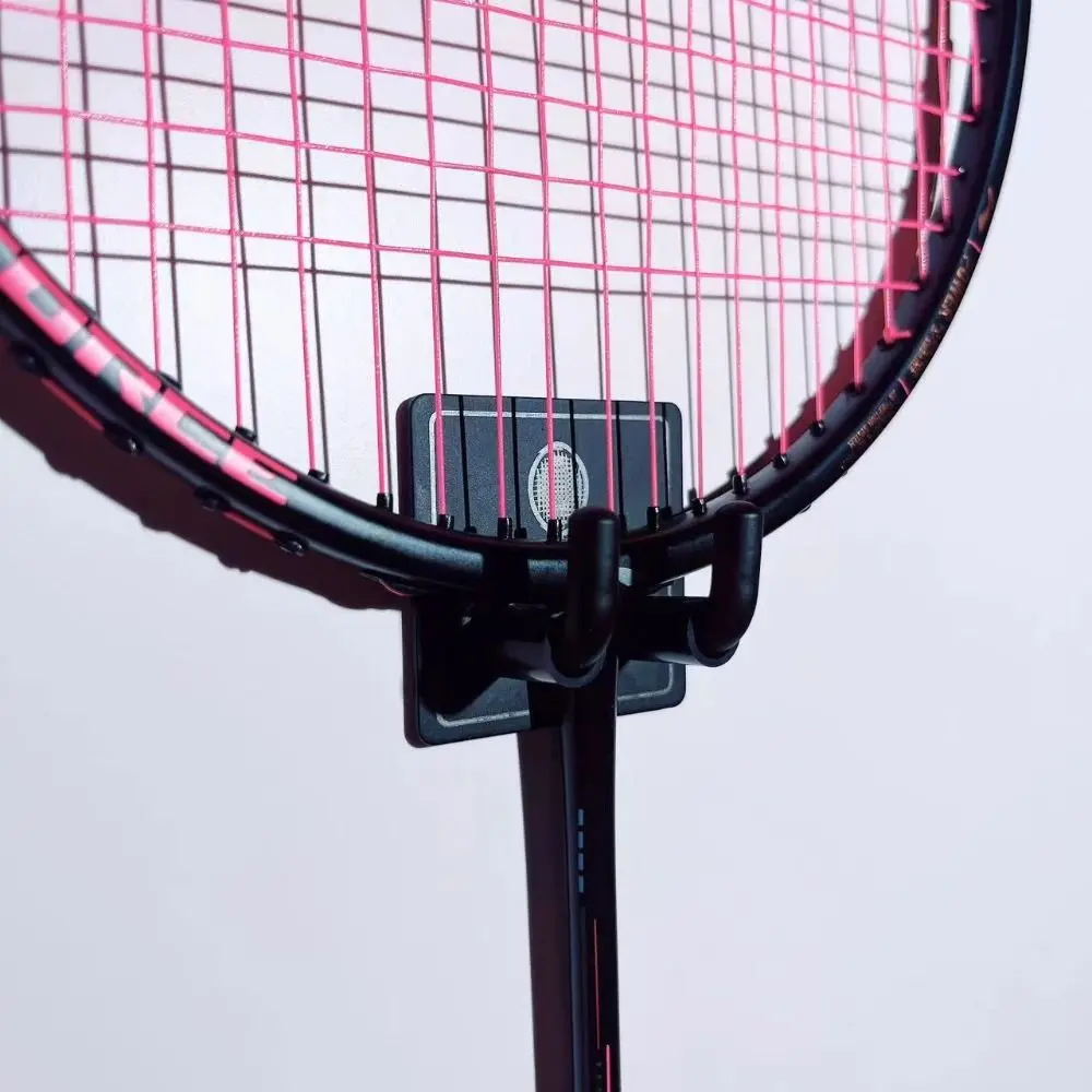 Stainless Steel Badminton Racket Holder Silicone Protective Cover Wall Hook Storage Wall Mounted Racket Holder Display Rack