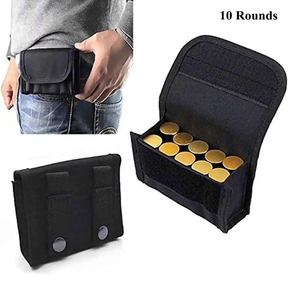 Tactical Molle Pouch 10/5/6 Round Shotgun Shell Reload Holder Multicam Mag Bag 12 Gauge/20G Magazine Pouch Ammo Round Cartridge